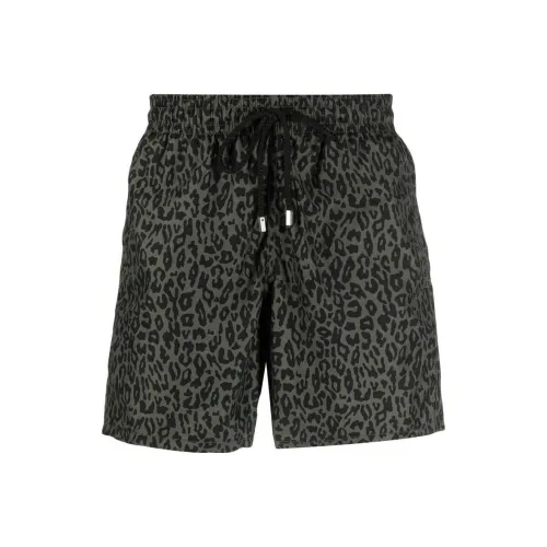 PALM ANGELS Palm Angels X Vilebrequin Collection Оливково-зеленые Мужские Плавательные шорты