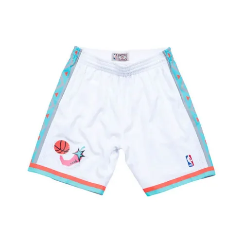 MITCHELL NESS Баскетбольные шорты Мужские Белые