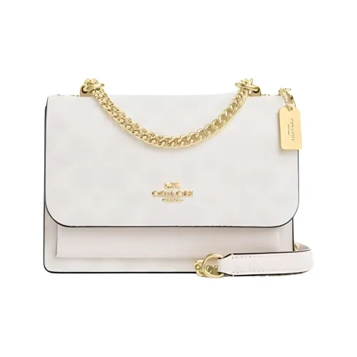 COACH Klare Искусственная кожа Сумка через плечо Мини Женская Белая