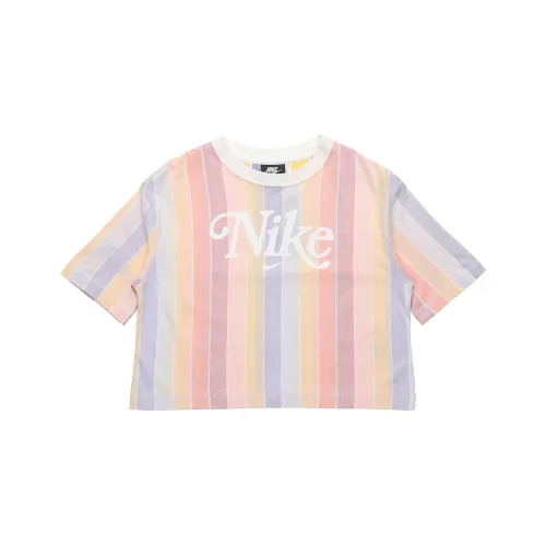 Nike T-Shirt Женская Многоцветные Полосы