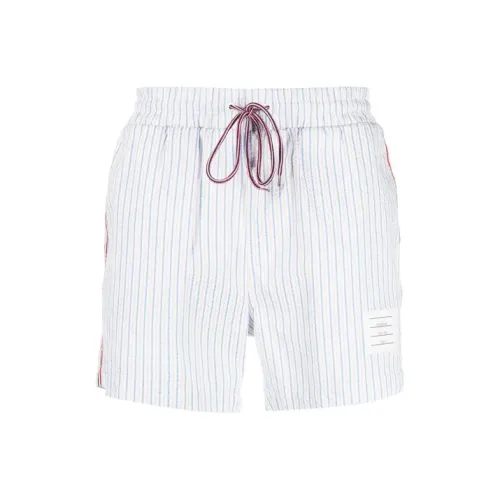 THOM BROWNE Blue Men's Casual Shorts THOM BROWNE Синий Мужские Повседневные Шорты