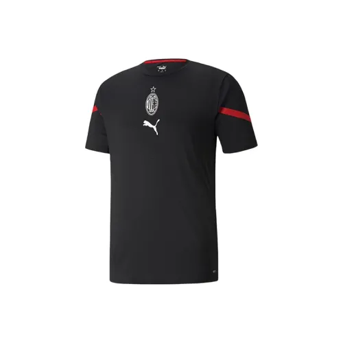 PUMA T-Shirt AC Бежевый Синий Унисекс Черный