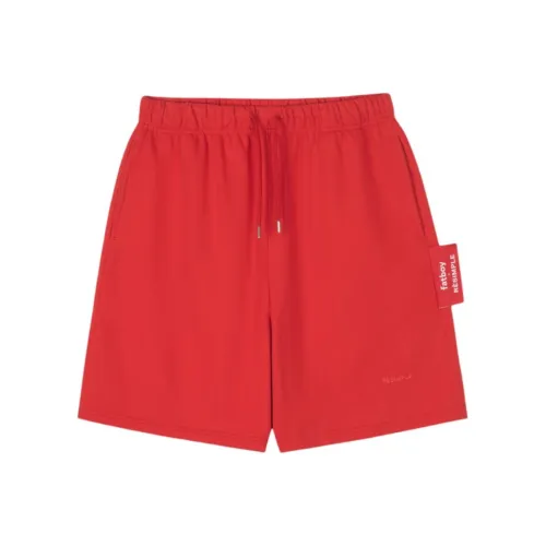 RESIMPLE x FATBOY Повседневные шорты Унисекс Красный