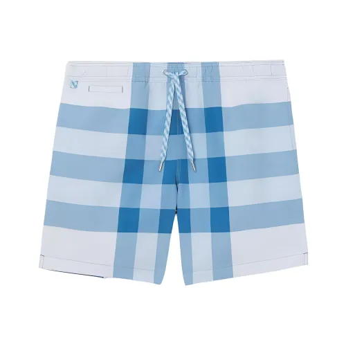 Burberry SS22 Пляжные шорты Мужские Небесно-голубые