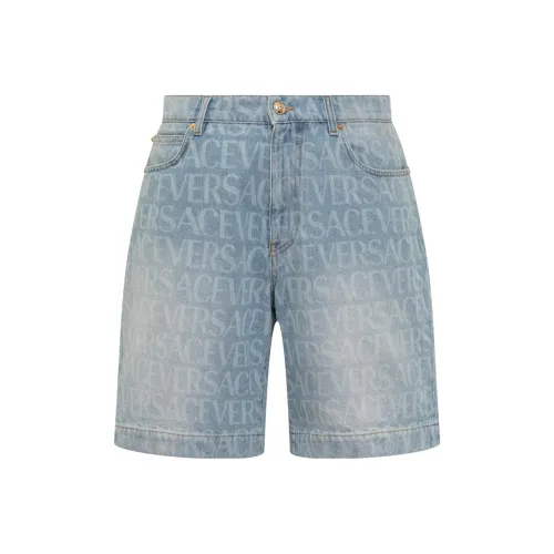 VERSACE Повседневные шорты Мужские Синие