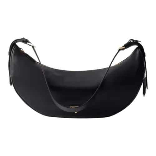 PRADA Кожа Demi LUNE Сумка на плечо Большая Женская Черная