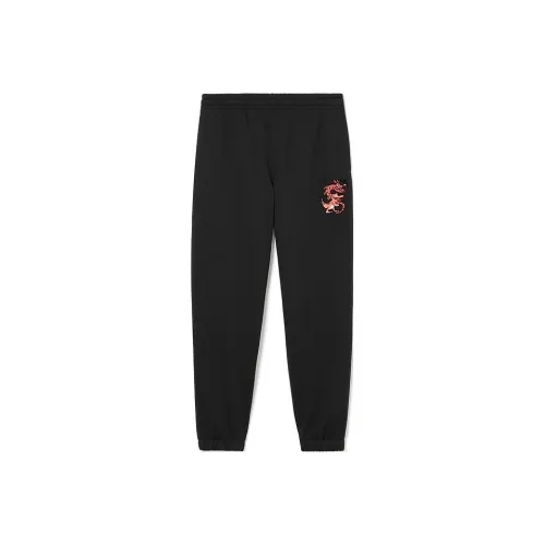 LACOSTE Collaboration Year of the Dragon Chinese New Year Series Черные Мужские Повседневные Штаны