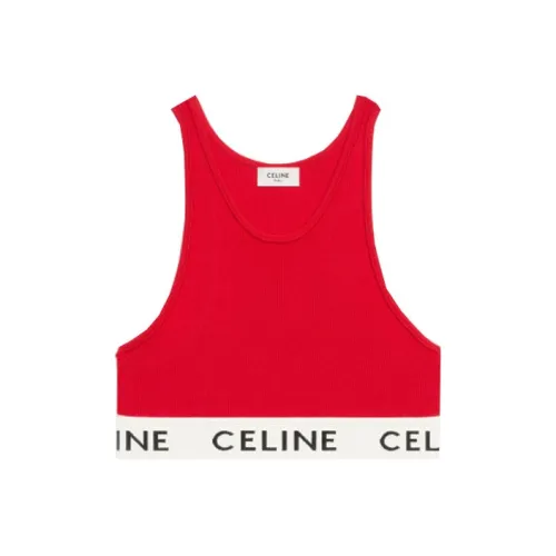 CELINE SS22 Майка Женская Красная