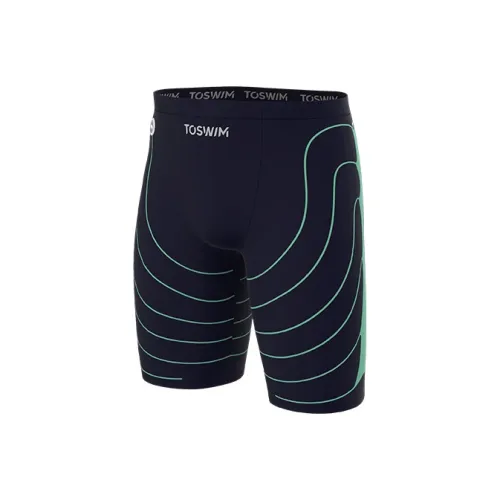 TOSWIM Blue Sea Fossil Мужские Плавательные шорты