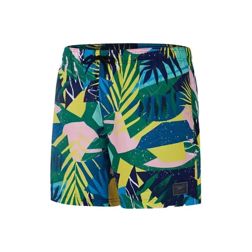 Speedo Желтые/Розовые Мужские Пляжные Шорты