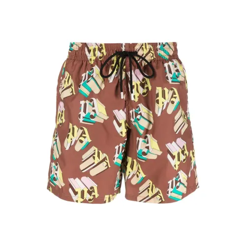 PALM ANGELS Palm Angels X Vilebrequin Collection Умбра Мужские Повседневные Шорты