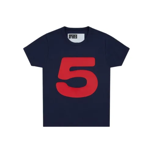 Sp5der T-Shirt Унисекс Морской Синий