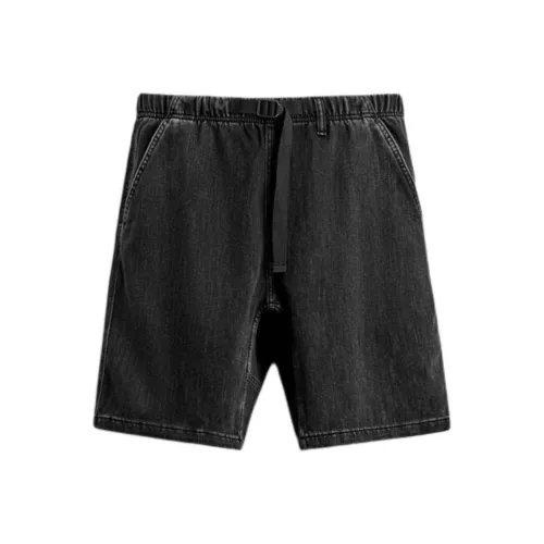 ZARA Мужские джинсовые шорты черного цвета