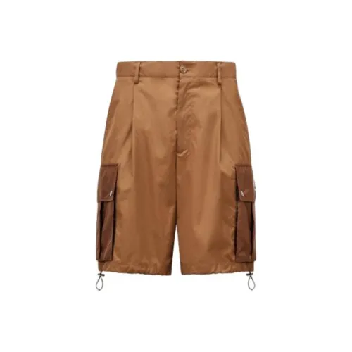 Moncler Карго Шорты Мужские Светло-Коричневые