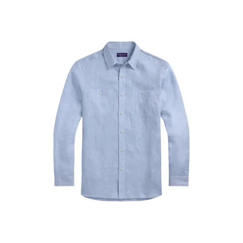 Ralph Lauren Purple Label Рубашка Мужская Синяя