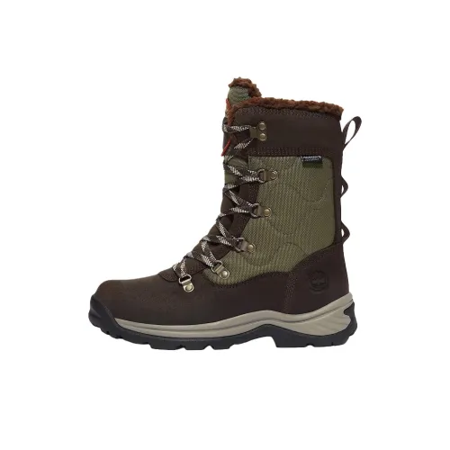 Timberland Chocorua Термические Устойчивые к истиранию Противоскользящие Кроссовки Crew Сноубутсы Женские Коричневый