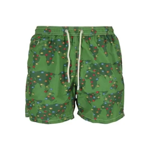 MC2 Saint Barth Зеленые Мужские Пляжные Шорты