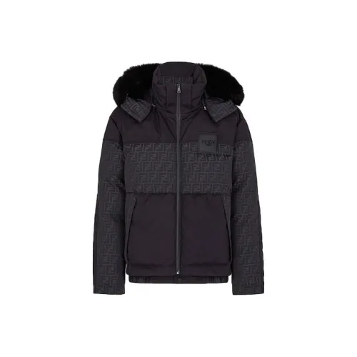 FENDI Черная мужская лыжная куртка