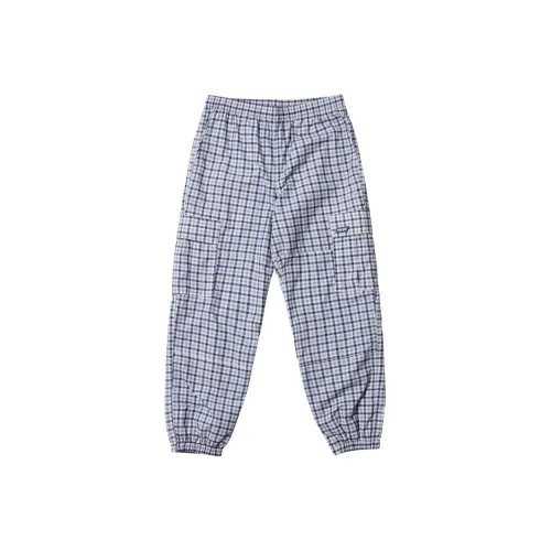 PALACE SS24 LIGHTER Shell Cargo Blue GINGHAM Check Casual Pants Unisex Blue