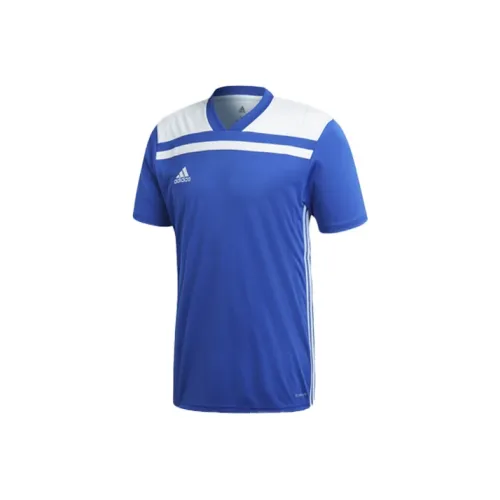 Adidas Cobalt Blue White Men's Football Jersey Adidas Кобальтовый Синий Белый Мужской Футбольный Джерси