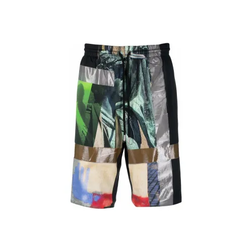 DRIES VAN NOTEN Мужские Повседневные Шорты Черные