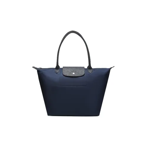 LONGCHAMP Le Pliage Néo Холщовая сумка средний размер женская морской синий
