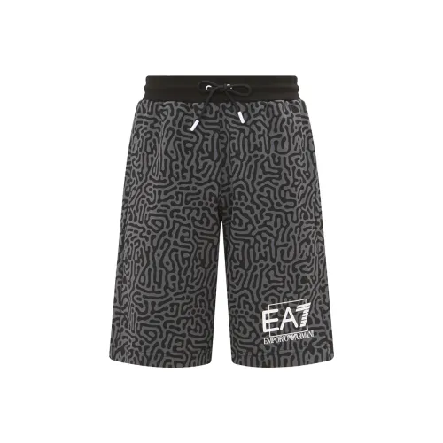 EMPORIO ARMANI EA7 SS23 Повседневные шорты Мужские Черный Серый