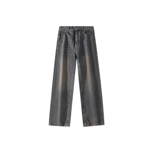 WARNING LIGHT Джинсы Унисекс Ржаво-красный