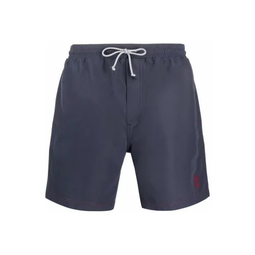BRUNELLO CUCINELLI Blue Men's Casual Shorts BRUNELLO CUCINELLI Синий Мужские Повседневные Шорты