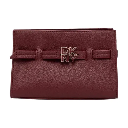 DKNY Кожа Сумка через плечо Маленькая Женская Фуксия