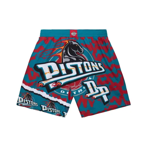 Mitchell Ness Blue Men's Casual Shorts Mitchell Ness Синий Мужские Повседневные Шорты