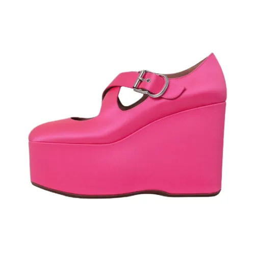 Alaia Criss Крест Каблук клин Высокие каблуки 11 см Женские Розовый