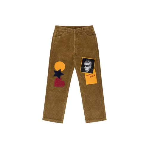 Drew House SS24 Повседневные брюки Унисекс Красный Коричневый