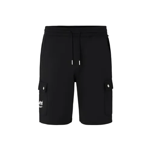 Шорты Lee Co-branded, черные, мужские, повседневные