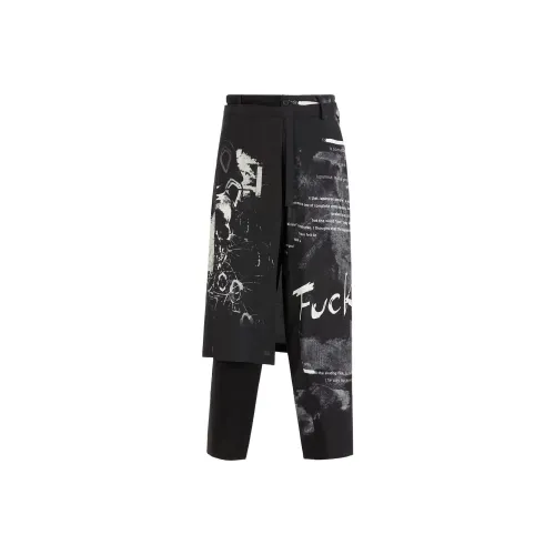 Yohji Yamamoto Мужские Повседневные Брюки Черные