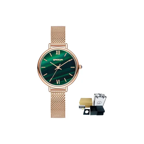 Sanda Кварцевый механизм Часы Женские Синий циферблат