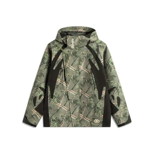 Do Not Enter The River Тренчкот Мужской Бамбук С принтом по всей поверхности