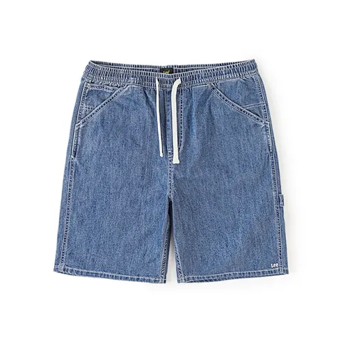 Мужские джинсовые шорты Lee co-branded модели среднего синего цвета