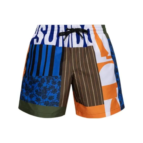 DRIES VAN NOTEN Многоцветные Мужские Повседневные Шорты