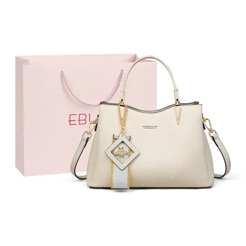 EBLAN Корова Кожа Сумка Тоут Сумка Сумка через плечо Стандартная Женская Экрю