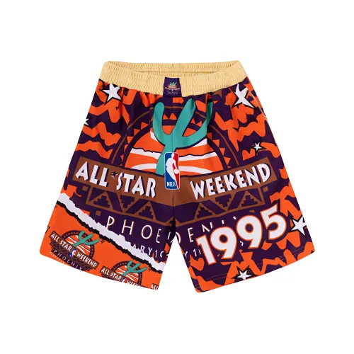 MITCHELL NESS Баскетбольные шорты Мужские Оранжевые