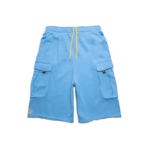 Drew House Smiley Collection Blue Men's Casual Shorts Дрю Хаус Смайли Коллекция Синие Мужские Повседневные Шорты