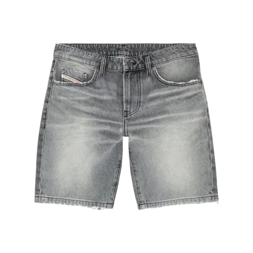 DIESEL Джинсовые шорты Мужские Темно-серые