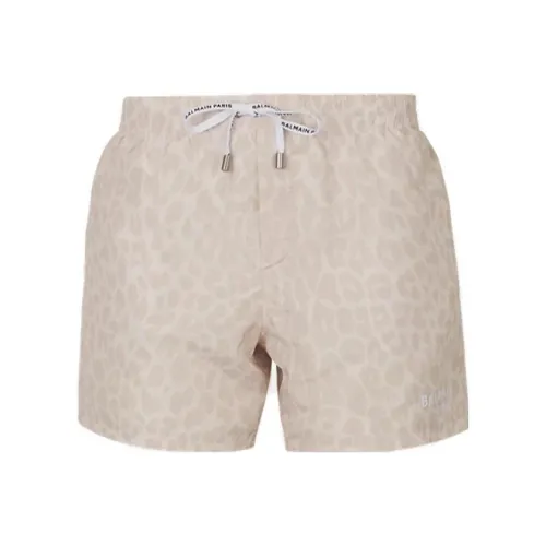 BALMAIN Повседневные шорты Мужские Кожа