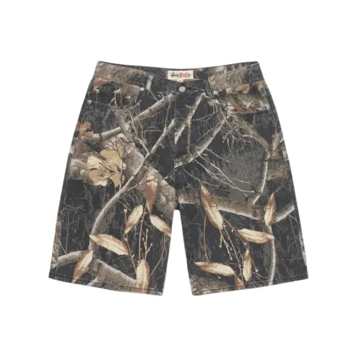 Stussy SS24 BIG OL' Короткий REALTREE Совместный Edge Джинсовые шорты Унисекс Камуфляж