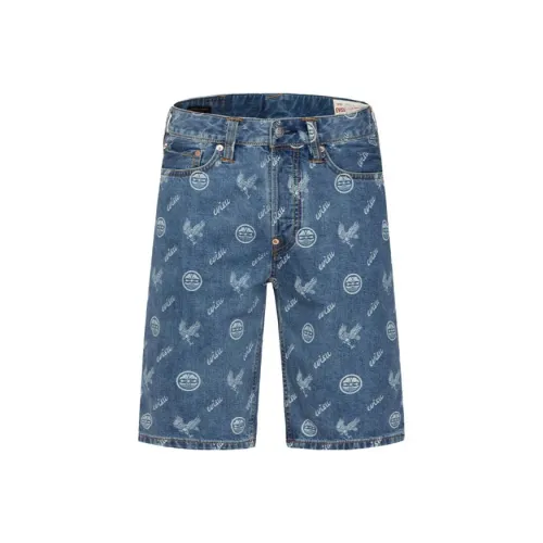 EVISU Blue Men's Casual Shorts EVISU Синий Мужские Повседневные Шорты