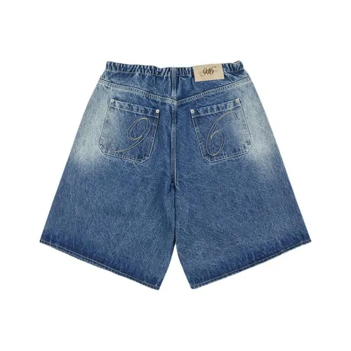 GOOD BAI Джинсовые шорты Унисекс Выстиранный синий