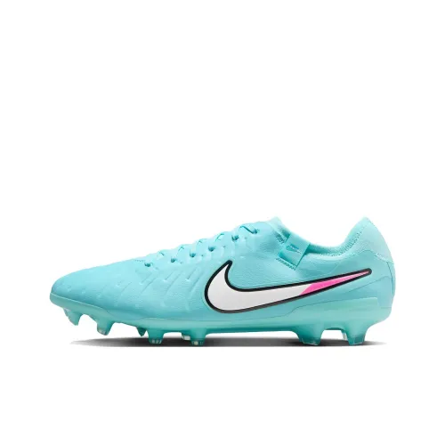 nike Tiempo Legend 10 Pro FG Твердый грунт Противоскользящие Устойчивые к истиранию Футбольные бутсы Унисекс Синий