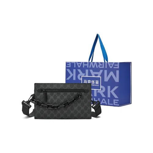 FAIRWHALE ПУ (полиуретан) Сумка через плечо Стандартная Мужская Черная Оранжевая