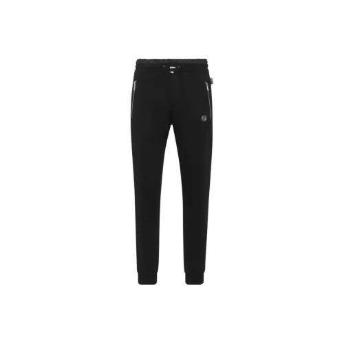 PHILIPP PLEIN Черные Мужские Повседневные Штаны